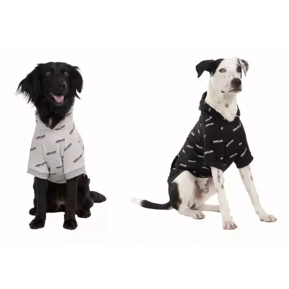 NWT Kirkland Signature Pet Dog /Cat Hoodie, Medium, Black Sweater, Reflective